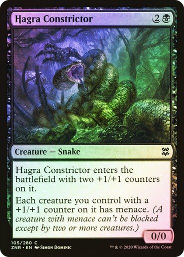 Producto - Hagra Constrictor Foil  Zendikar Rising