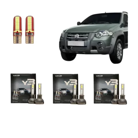Producto - Kit Cree Led Y3 Luz Baja Alta Y Antiniebla Fiat Palio Adventure
