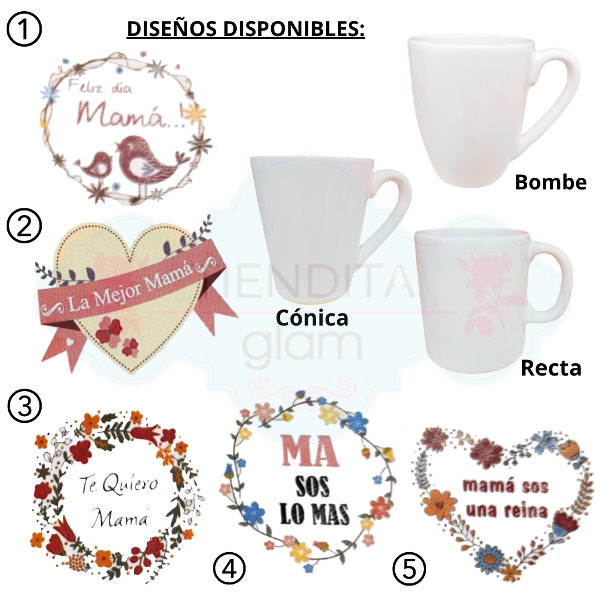 Producto - TAZAS DIA DE LA MADRE DISEÑO A COLOR - 0