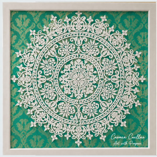Producto - Cuadro "Mandala de Gratitud" -  Bastidor 100 x 100 relieve - 0