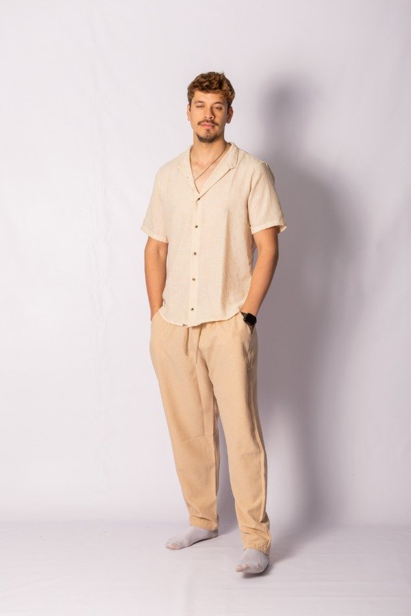 Producto - CAMISA TWILL FLAME BEIGE