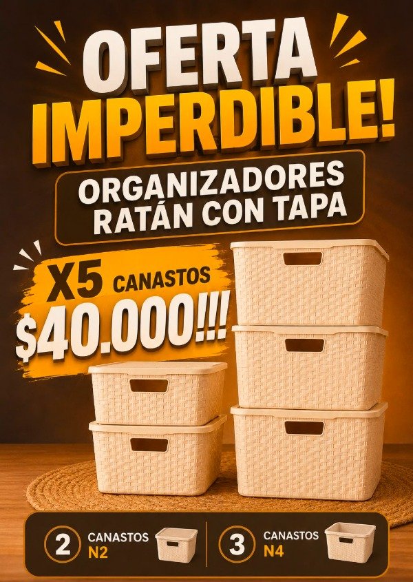 Producto - COMBO X5 CAJAS CON TAPA - N2 Y N4