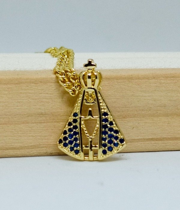 Producto - Virgen del Valle  Azul en Goldfilled - 0