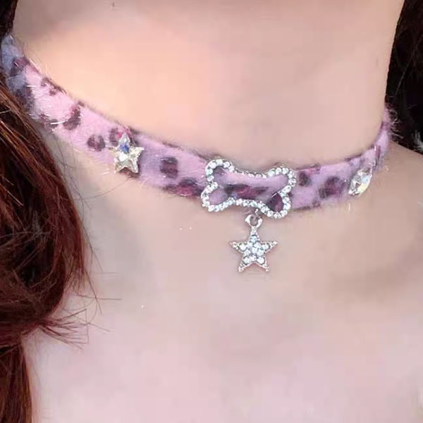 Producto - Choker Pink Animal Print