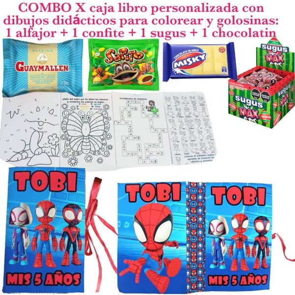 Producto - Combo x spidey caja con golosinas