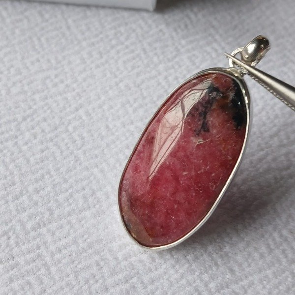 Producto - Dije en Plata 925 con Rodonita (sin cadena) - 7