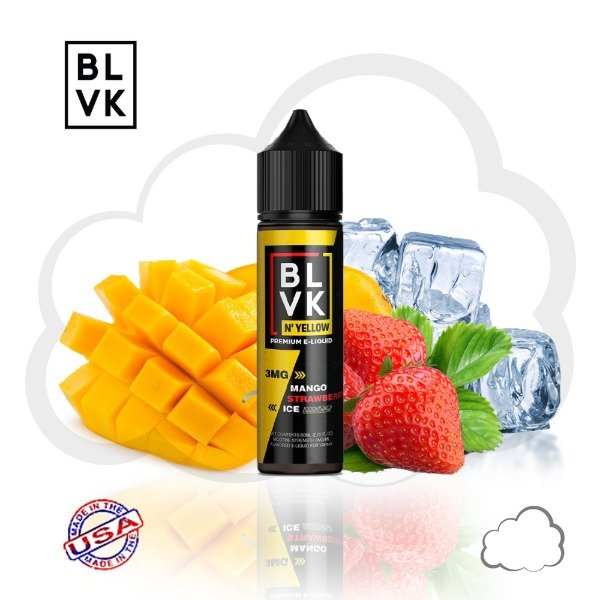 Producto - (FREEBASE) BLVK N' YELLOW 3MG - MANGO STRAWBERRY ICE