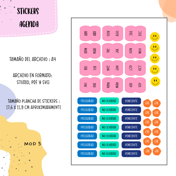 Producto - Stickers para plotter mod 5