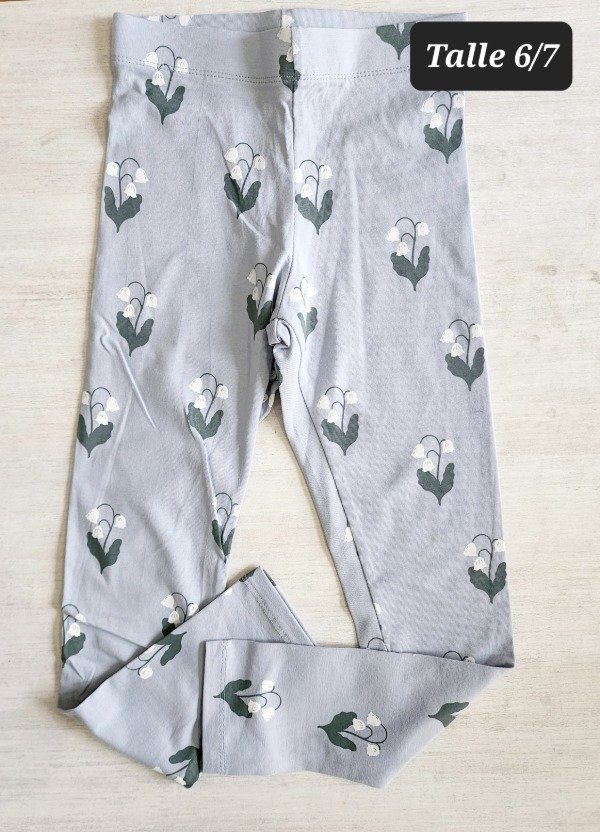 Producto - Calza HyM talle 6/7 flores campanitas