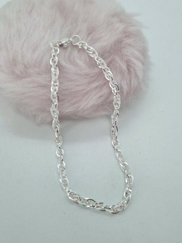 Producto - Pulsera acero blanco TRETE6 20cm