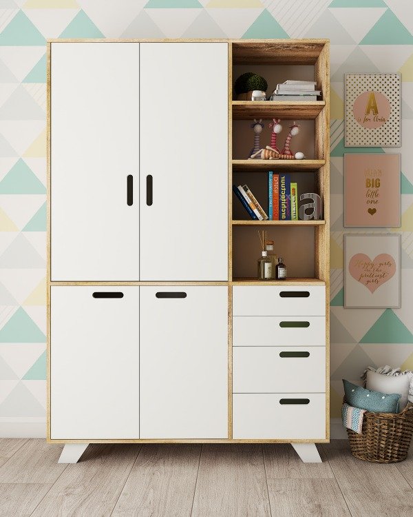 Producto - Ropero Nordic de 1.35 mts de ancho