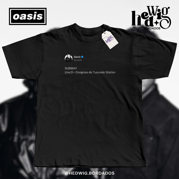 Producto - Remera OASIS Subte D - DTF