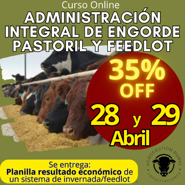 Producto - Curso Online: Administración Integral de Engorde Pastoril y Feedlot