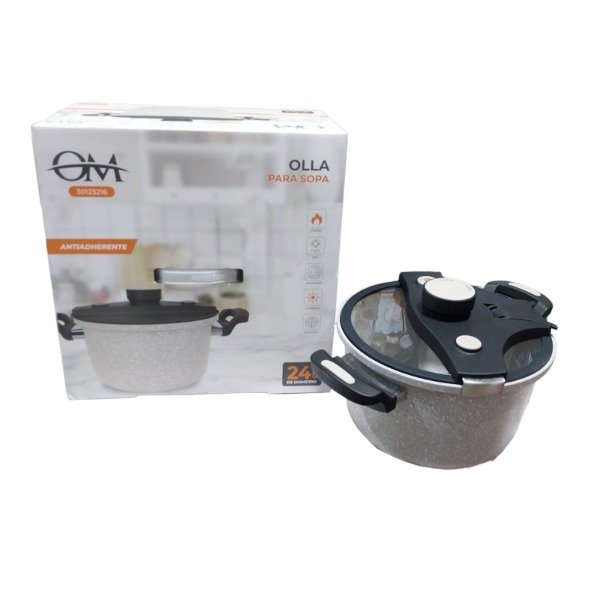 Producto - Olla para Sopa Aluminium Gris