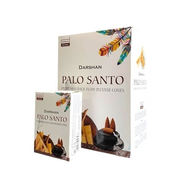 Producto - Conos black flow cascada Darshan palo santo x 12 unid.