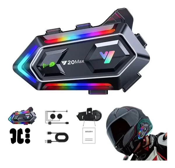 Producto - INTERCOMUNICADOR INALAMBRICO PARA MOTOS V20