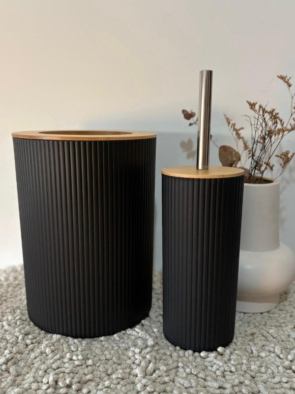 Producto - Set de Baño Roma Black x2 pz