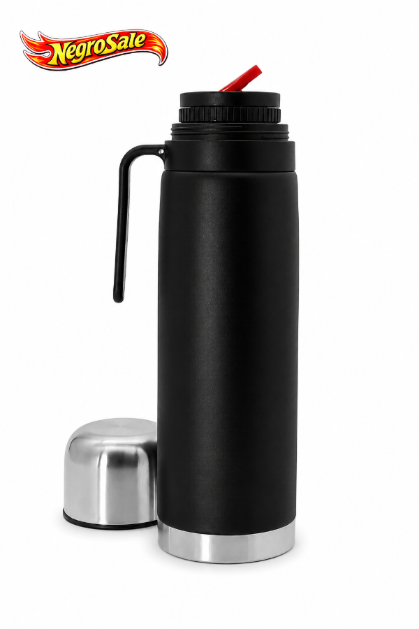 Producto - Termo Media Manija Negro Pico Matero 1L (Sale)