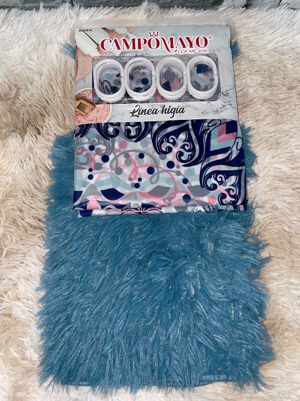 Producto - Set de cortina y alfombra higia - 2