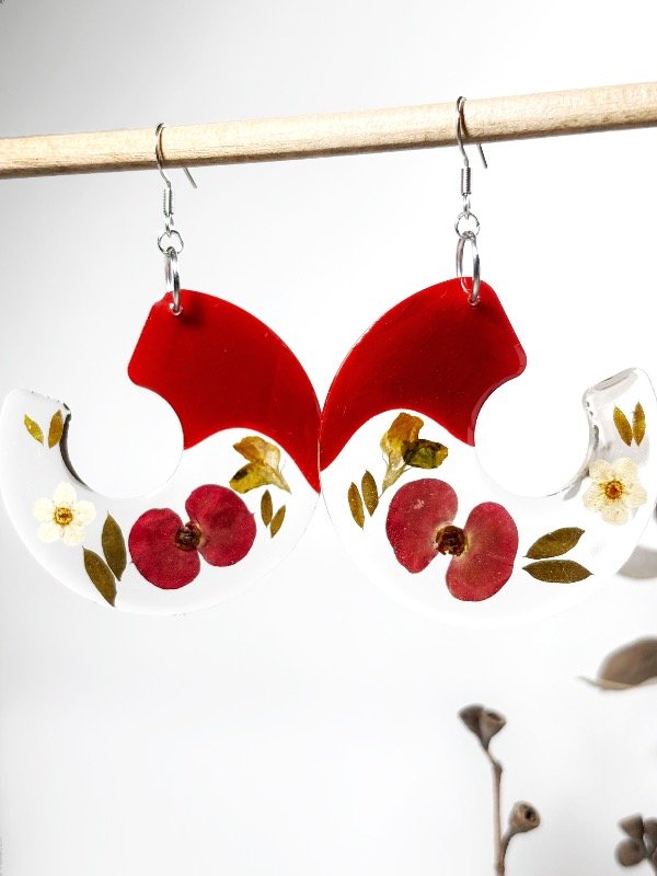 Producto - Aros Youngia Hari Hana Rojo