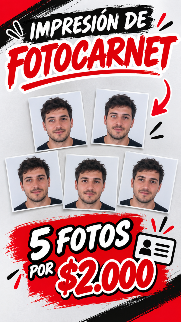 Producto - Foto carnet x 5