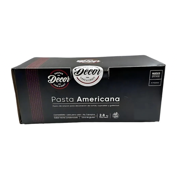 Producto - Pasta Americana Decor Blanca Caja 2.8kg