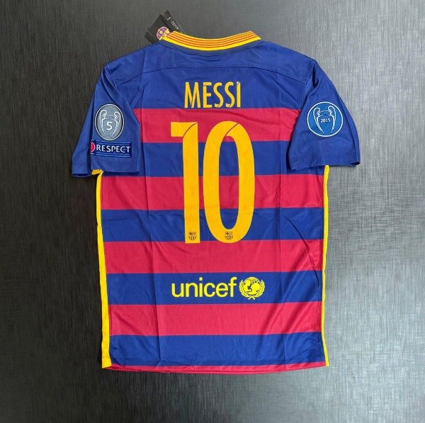 Producto - Camiseta RETRO Barcelona 2015/16 Titular Messi 10