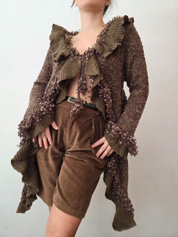 Producto - Saco Marron Vuelos - 0