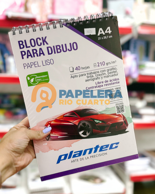 Producto - BLOCK PARA DIBUJO PLANTEC A4 210GR
