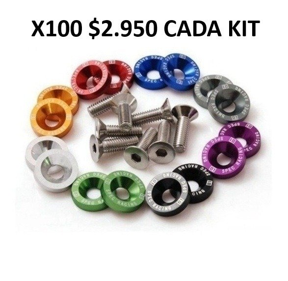 Producto - PROMOCION KIT 10 ARANDELAS ANODIZADAS A 2.950 CADA KIT X 100 UNIDADES