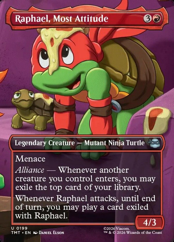 Producto - Raphael, Most Attitude #199 Borderless  Teenage Mutant Ninja Turtles