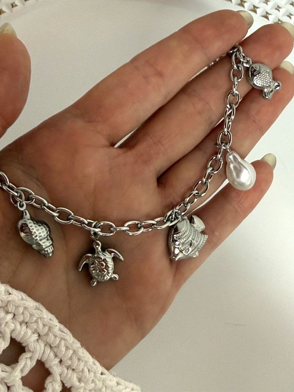 Producto - P730 Pulsera multidijes Mar 18 + 5 cm acero quirúrgico