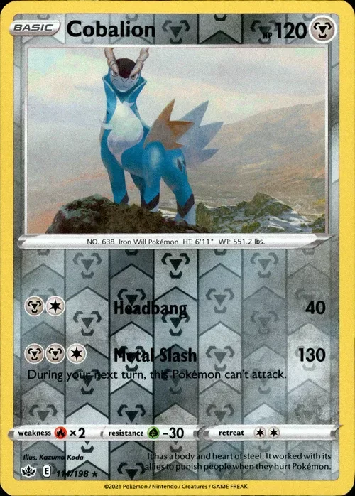 Producto - Cobalion - 114/198 - Chilling Reign - Reverse Holo