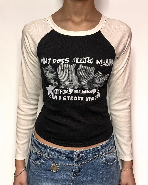 Producto - Remera Cat What Y2K - 1