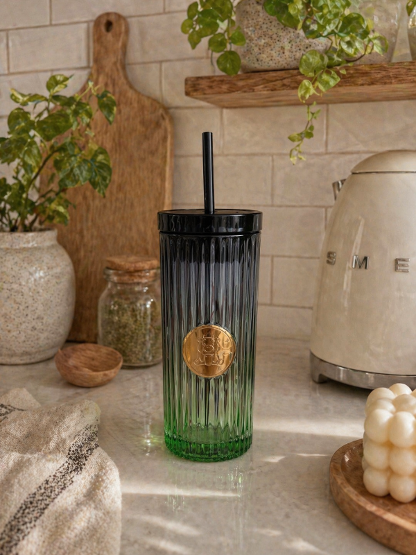 Producto - Vaso de vidrio con sorbete