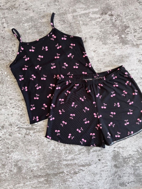 Producto - PIJAMA CORTO MORLEY CEREZA ROSA