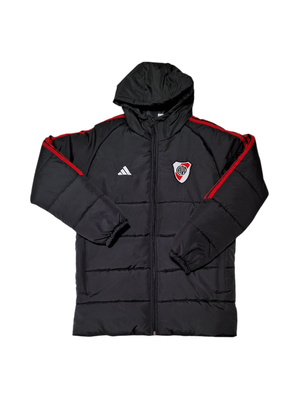 Producto - CAMPERON CARP UNISEX NEGRO TIRAS ROJAS MOD 2