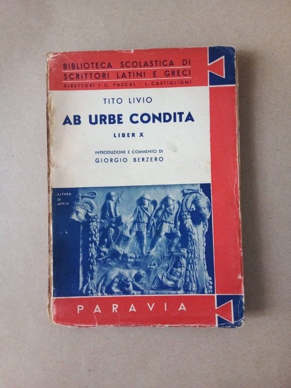 Producto - Ab urbe condita Liber X - Tito Livio - Paravia 1943 - Latín Italiano