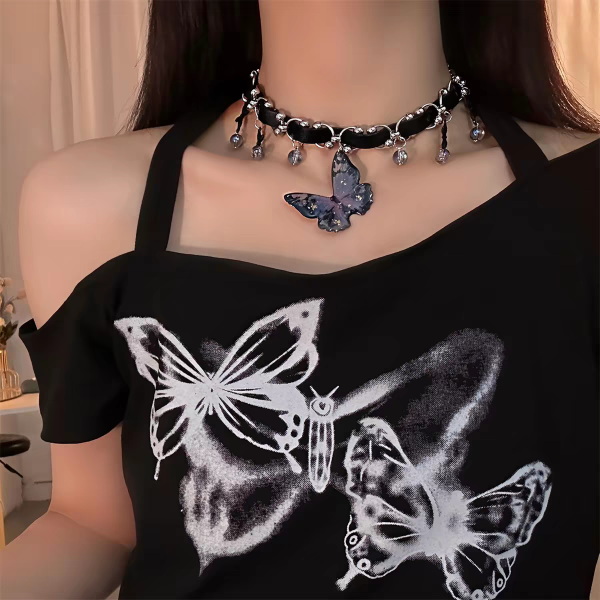 Producto - Choker Collar Mariposa Azul - 2