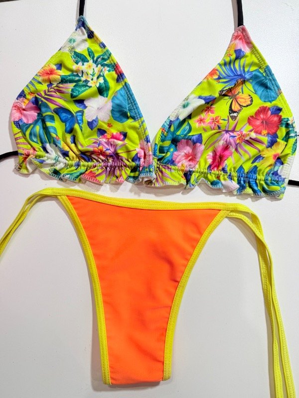 Producto - Bikini amarilla floress t100