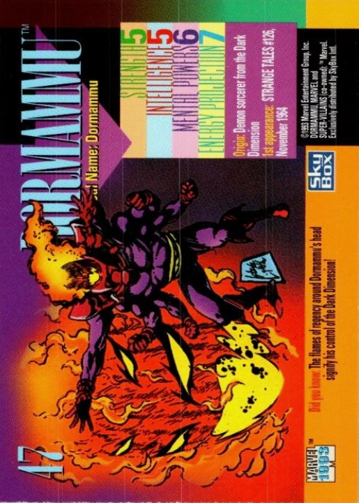 Producto - 1993 SkyBox Marvel Universe  #47 - Dormammu - 1