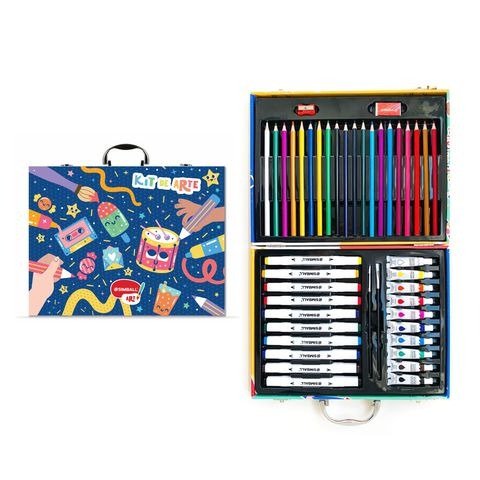 Producto - SET DE ARTE 48PZS EN VALIJA AZUL 30X23X5CM