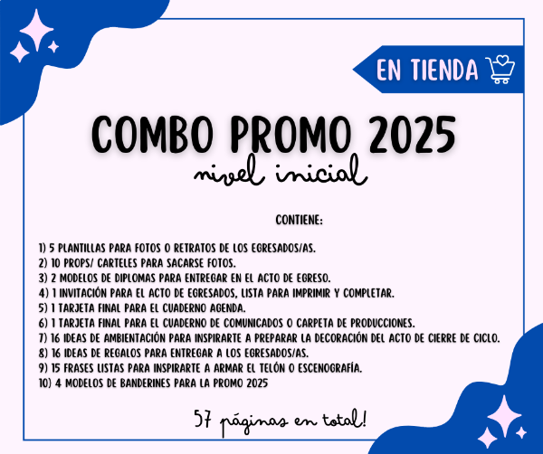 Producto - COMBO EGRESADOS 2025 NIVEL INICIAL- PDF