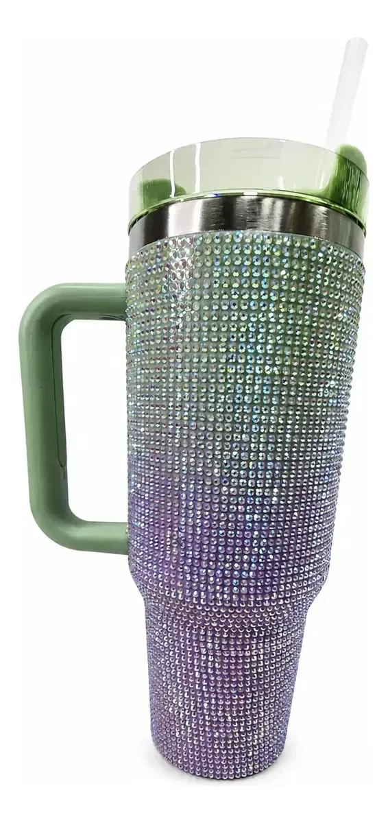 Producto - Vaso Termico Quencher Brilloso 1.2litro. Con Strass. - 6