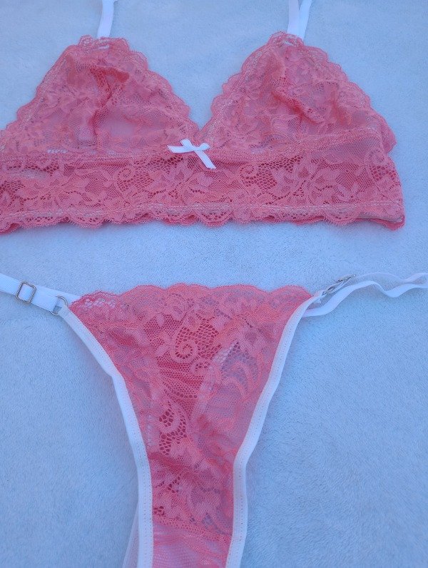 Producto - Conjunto bralette rosa talle 90