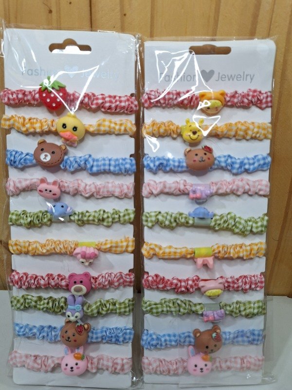 Producto - Colitas scrun con dije x10u.