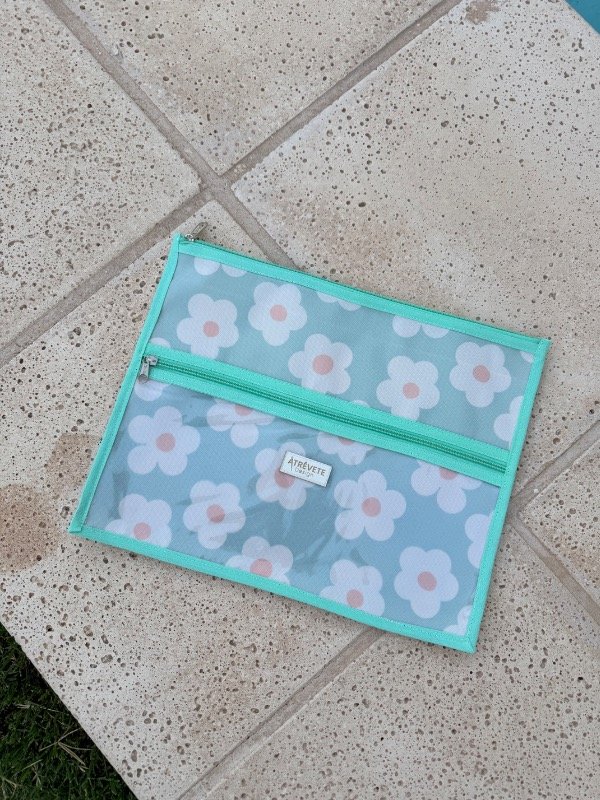 Producto - SOBRE A 4 - FLOR FOND AQUA