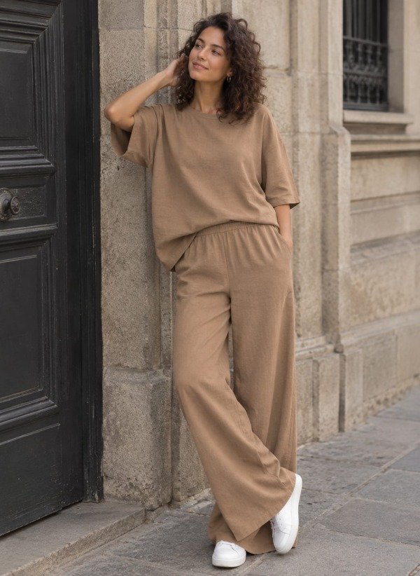 Producto - Conjunto de Lino con Blusa - 3