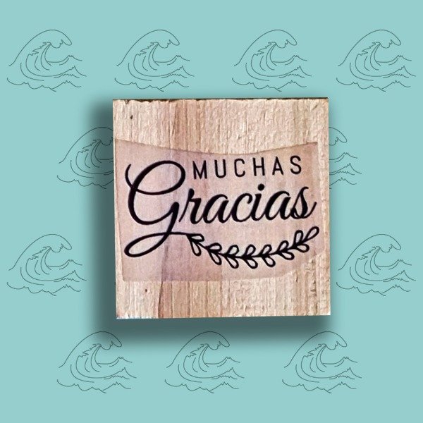 Producto - 4x4 Muchas gracias (hojitas)