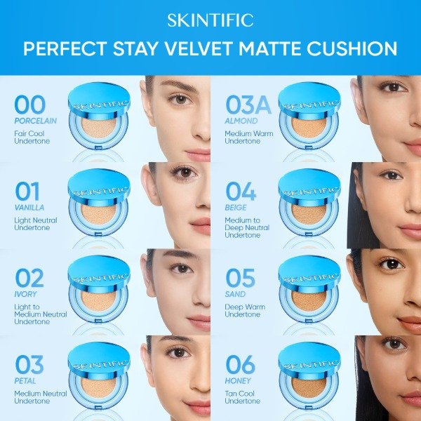 Producto - SKINTIFIC Perfect Stay Velvet Matte Cushion (8 tonos) - 1